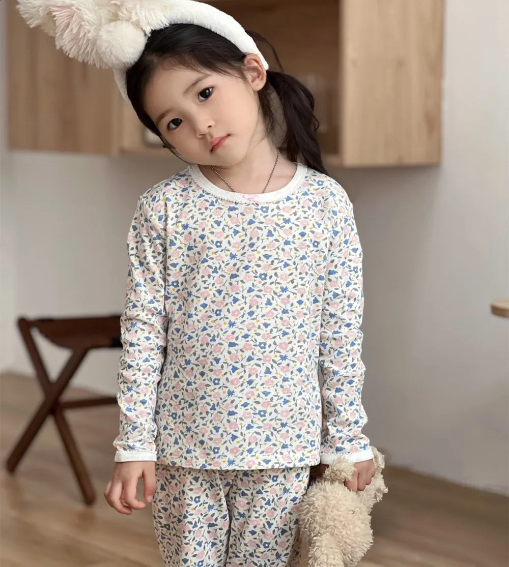 pajama sets kids pajamas High quality printed boys and girls suit baby clothes 240921