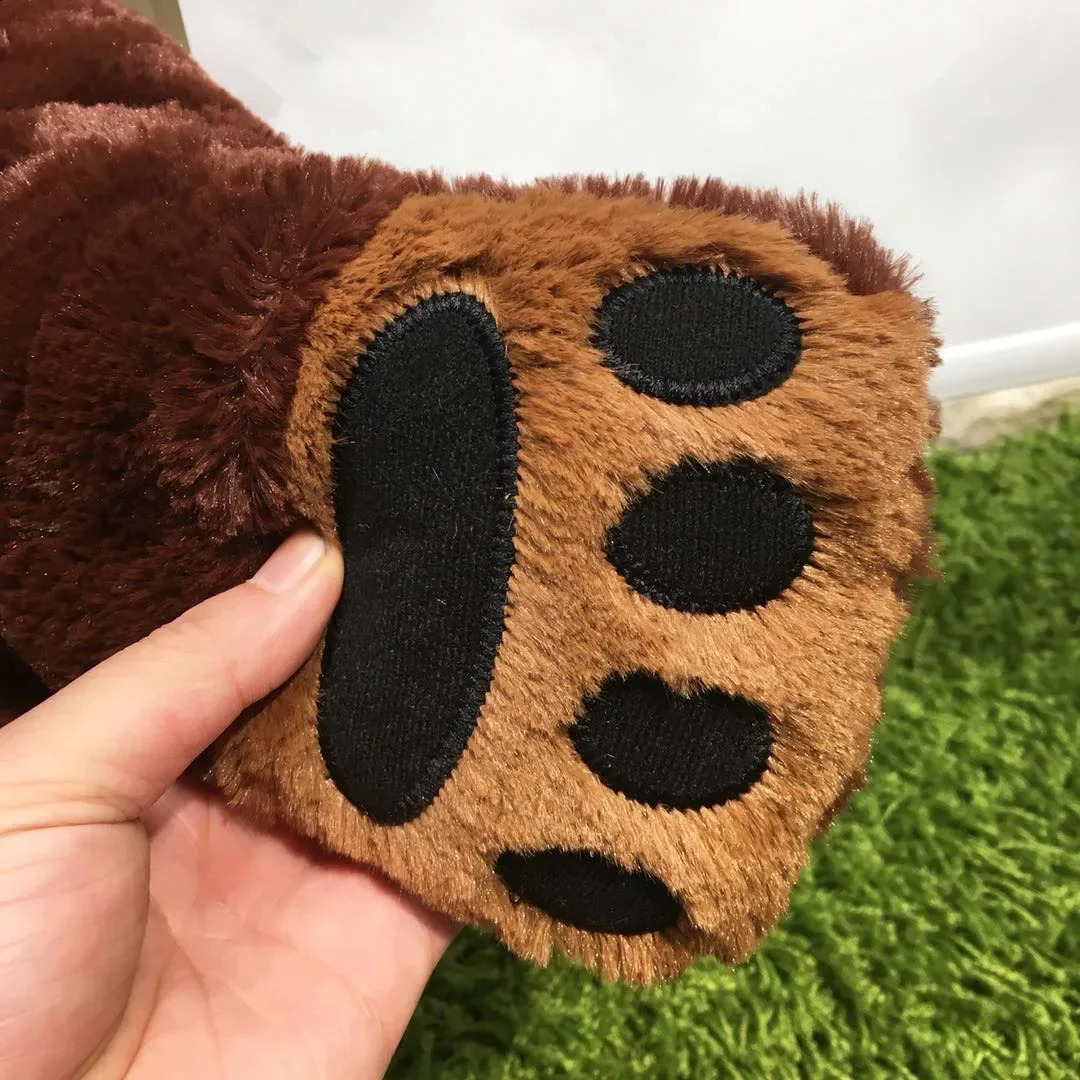 Keylid 40cm100cm Simulated Brown Bear Giant Plush Teddy Toy Stuffed Animal Soft Cushion Birthday Gift 240925
