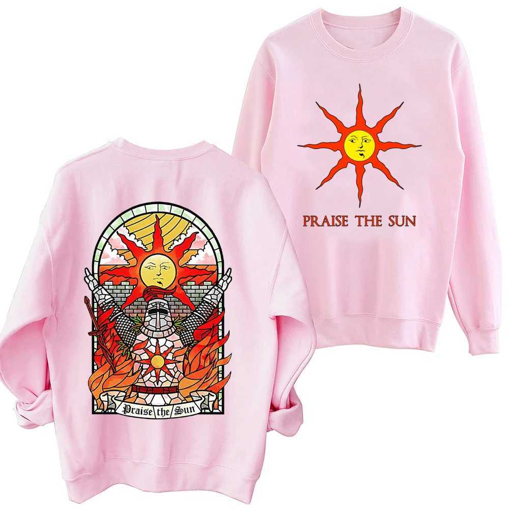 Dark Souls Praise The Sun Sweatshirt Man Woman Harajuku Round Neck Long Sleeve OversizedX240925