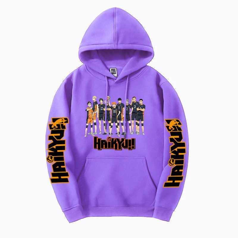 Haikyuu Anime Hoodie For Men Women Fly High Graphic Sweatshirts 2024 New Fashion Round Neck Harajuku Long Sleeve Pullover HoodyX240925
