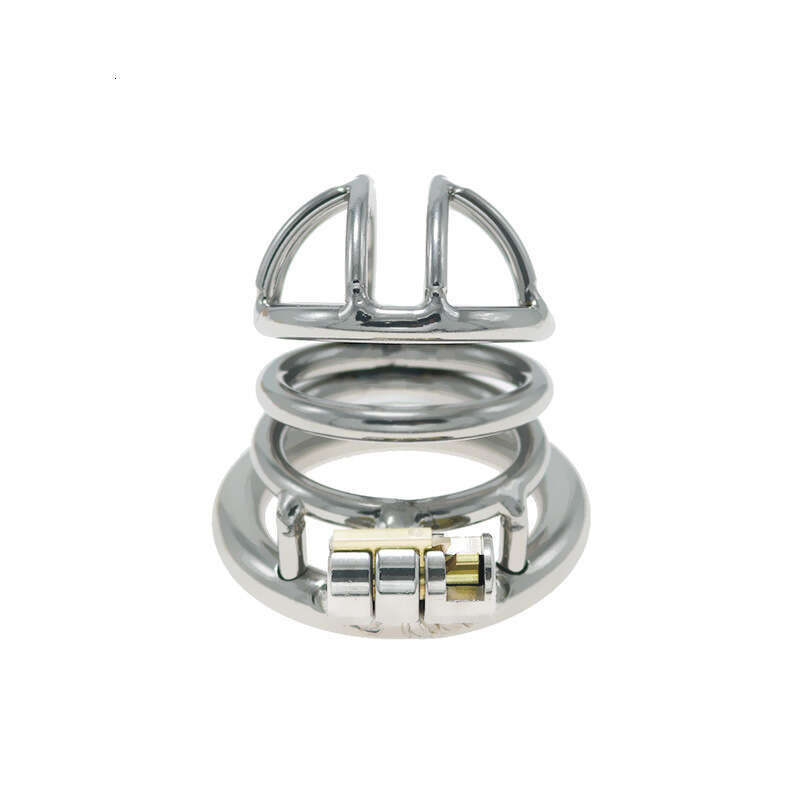 Men's chastity lock, stainless steel metal chastity device, worn outdoors, penis cage, bird binding sex toy, adult use