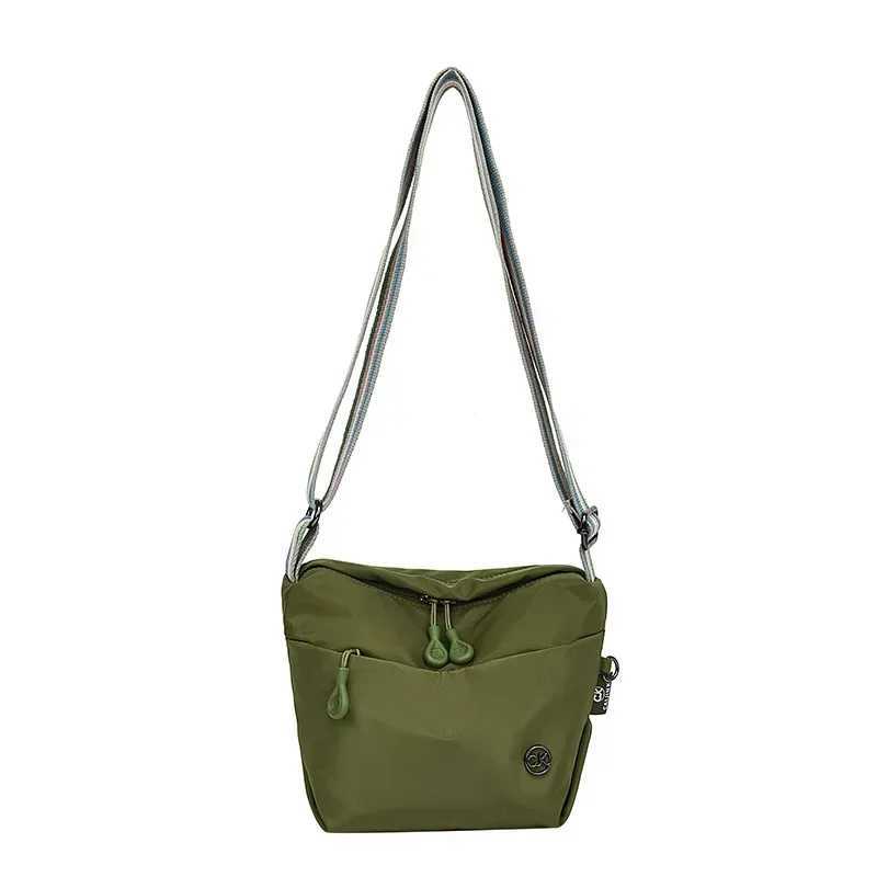 Korean style trendy literary simple shoulder bag 2024 new lightweight waterproof nyl cloth bag ladies casual messenger bag Z240924