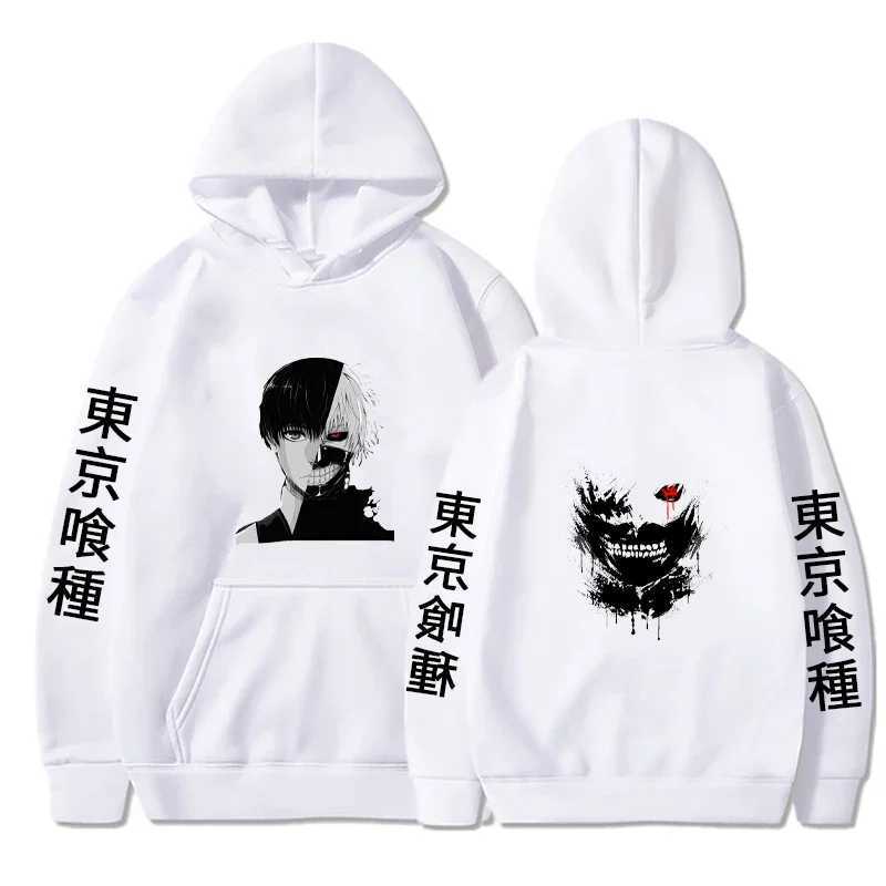 Animation Sweatshirt Mens Fashion Warm Printed Hooded and Round Neck Sweatshirt Casual Street Autumn and Winter SweatshirtX240925