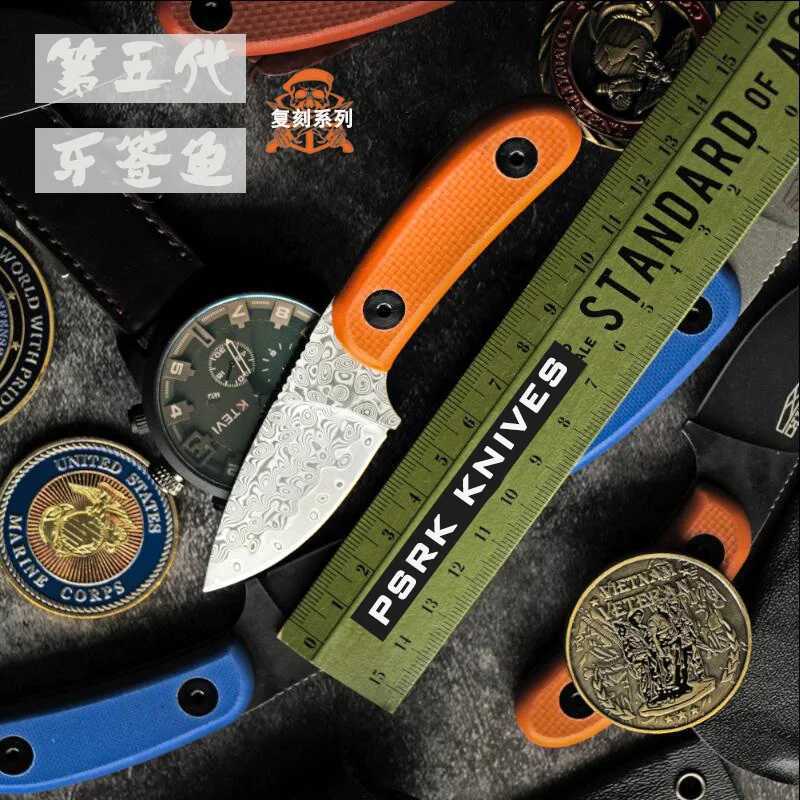 PSRK CANDIRU 12C27 Blade G10 Handle EDC Fixed Knife Outdoor Camping Knife Survival Tool Tactical Knife Practical EDC Tool CL240925
