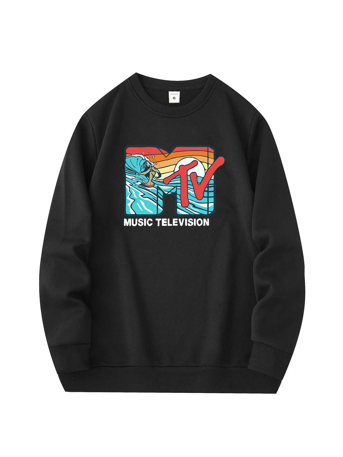 Mens new fashion round neck sweater casual and daily comfort round neck sweatshirt wave print mens jacketX240925
