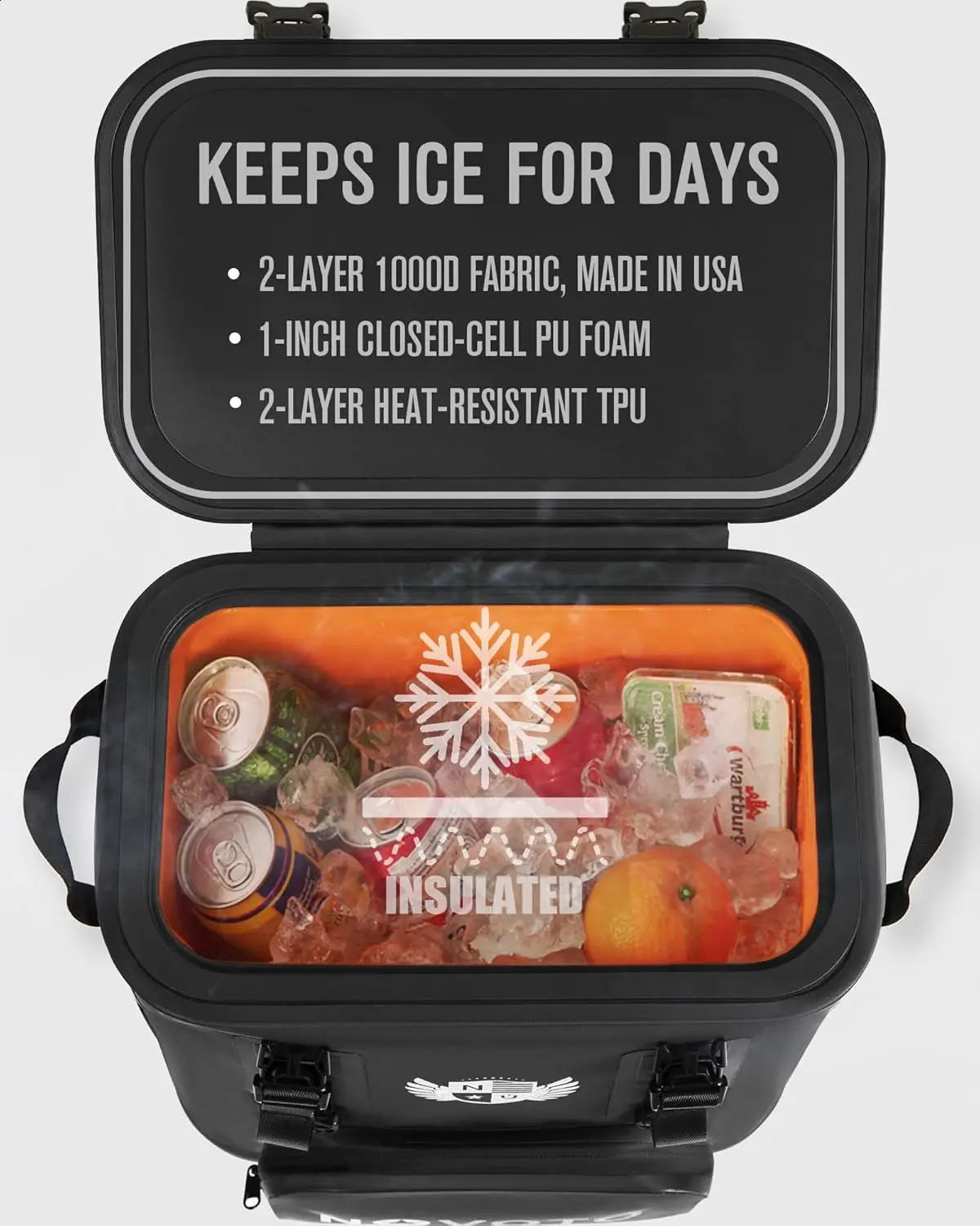 Male and female insulated soft cooler bag beach waterproof side 240724