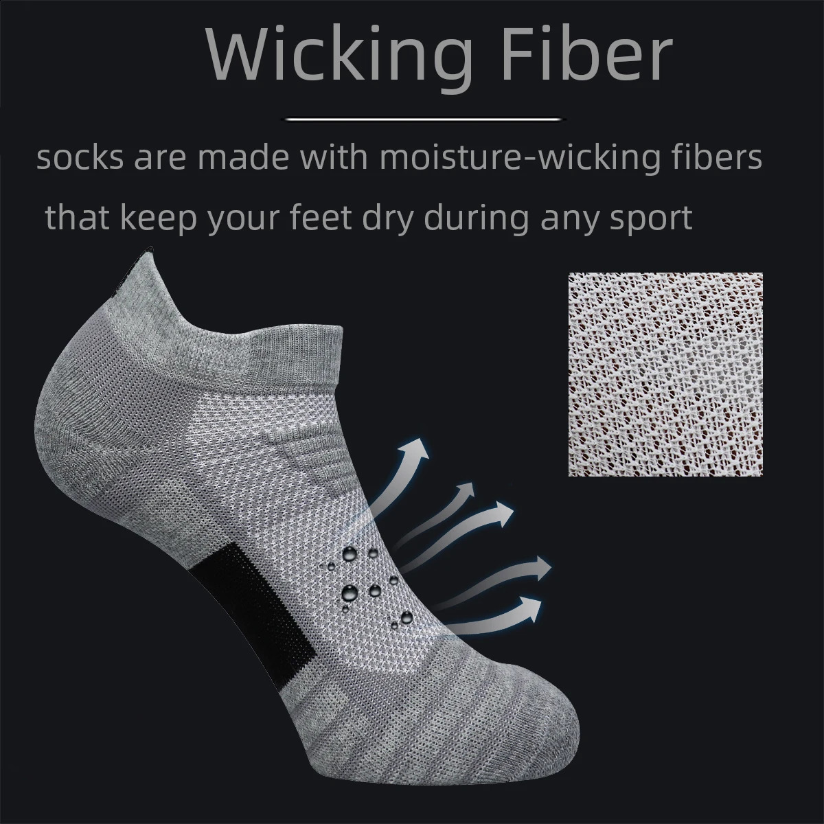 3 Pairs Mens Cycling Sport Socks Basketball Running Compression Ankle Sock Black White Anti-slip Bike Bicycle Mtb Cycling Sock 240925