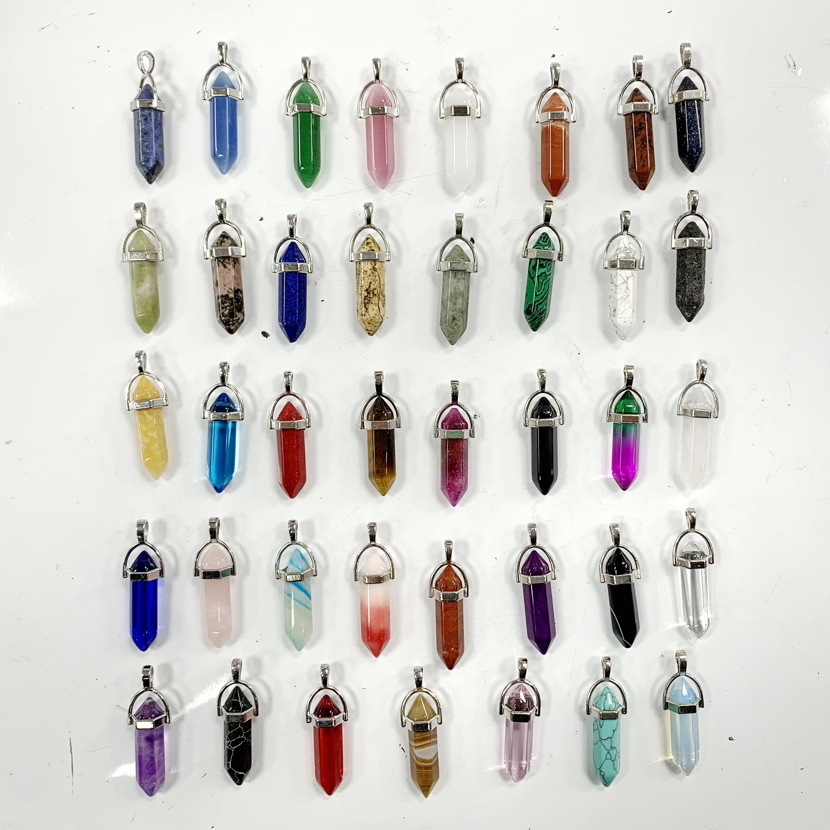 Enhance Your Energy with This Chakra Healing Pendant - Unisex Natural Stone Jewelry Featuring Rose Quartz and Amethyst Beads