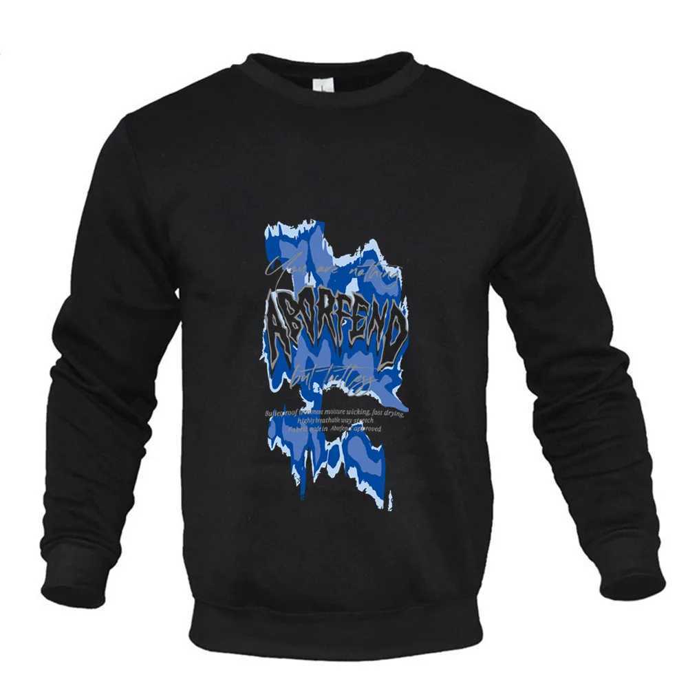 Mens Autumn and Winter New Multi-colors Loose Size S-3XL Sweatshirt Printed Pattern Round Neck Long Sleeve Top ClothingX240925