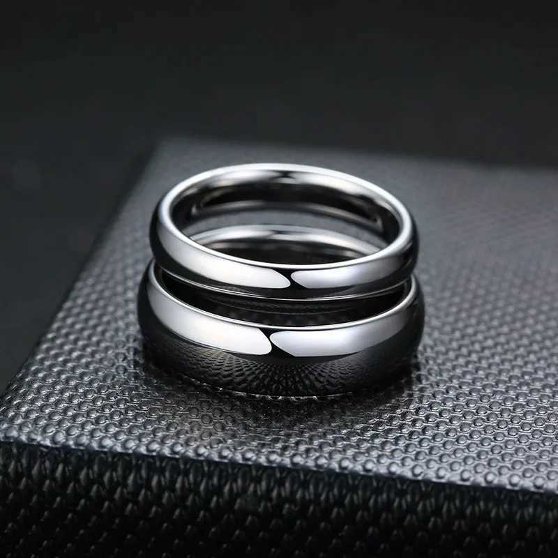 LETAPI high polished gold and silver color 100% tungsten carbide engagement ring for mens fashion tungsten wedding jewelry W240925