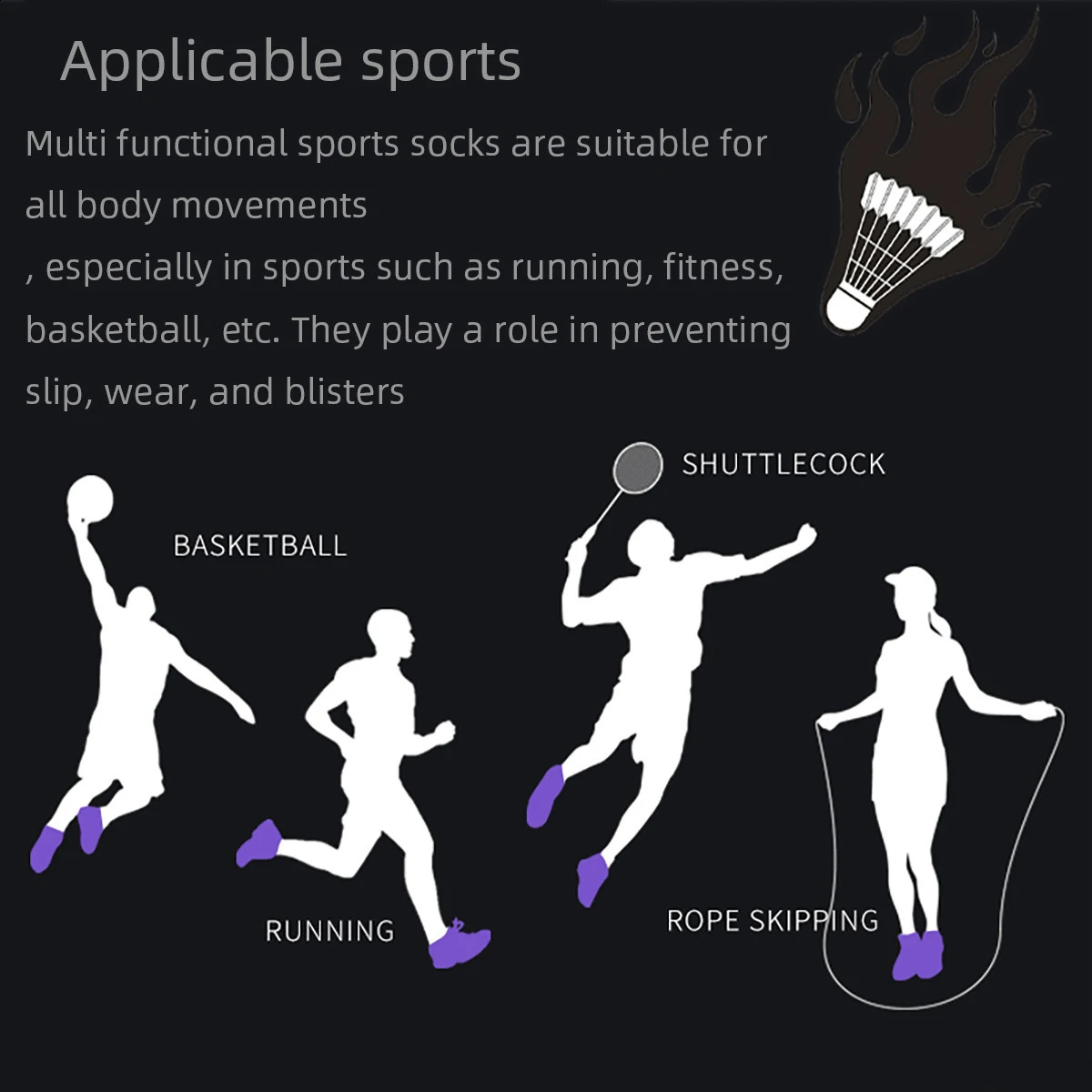 3 Pairs Mens Cycling Sport Socks Basketball Running Compression Ankle Sock Black White Anti-slip Bike Bicycle Mtb Cycling Sock 240925