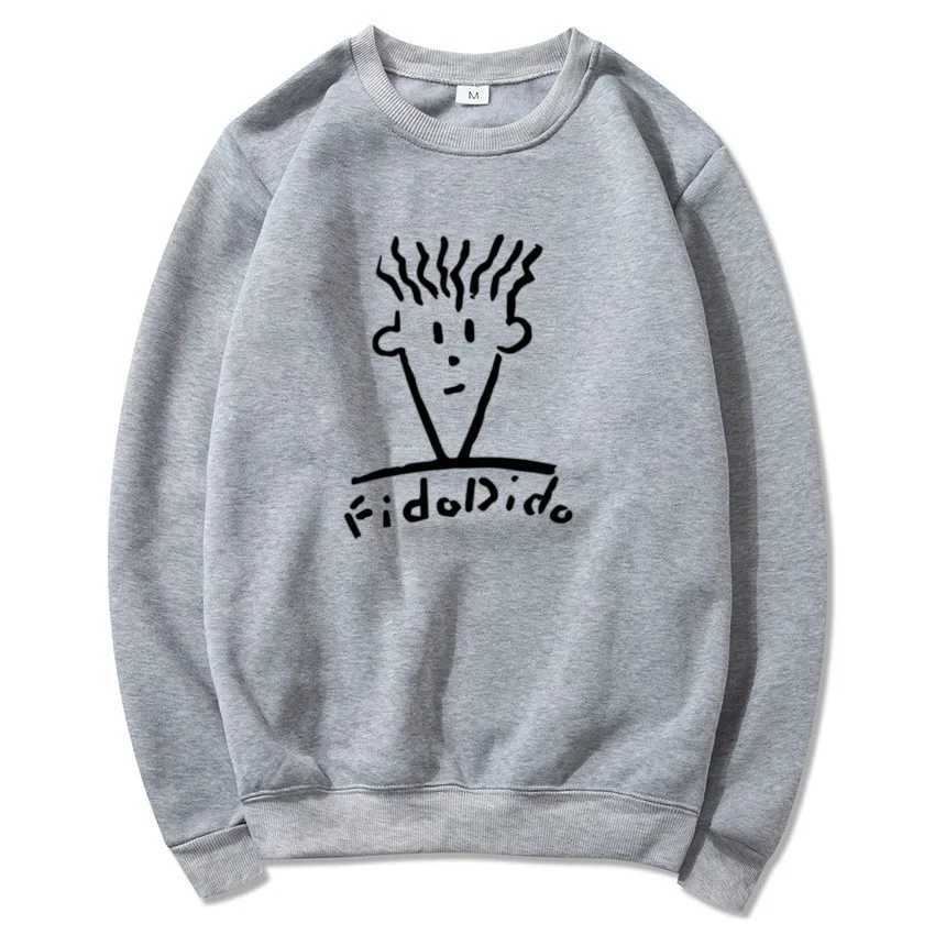 Autumn and Winter Casual Fashion Round Neck Sweatshirts for Men Sweatshirts Fido Dido Popular Drink Printed Streetwear ClothesX240925