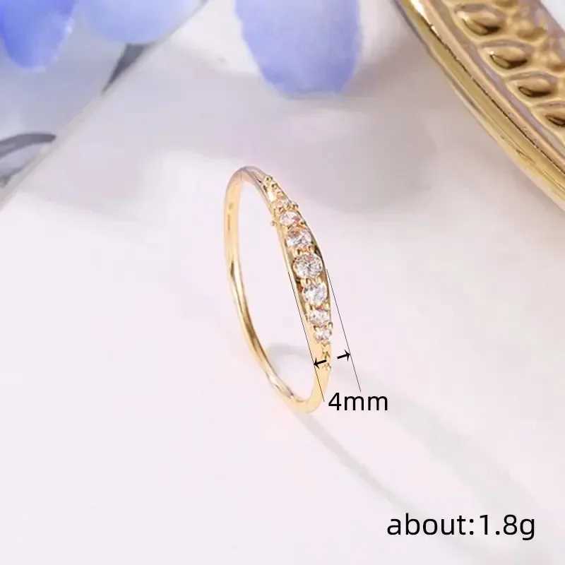 2024 New Zircon Womens Ring Tail Ring European and American Fashion Design Bridal Engagement Fashion Simple Jewelry W240925