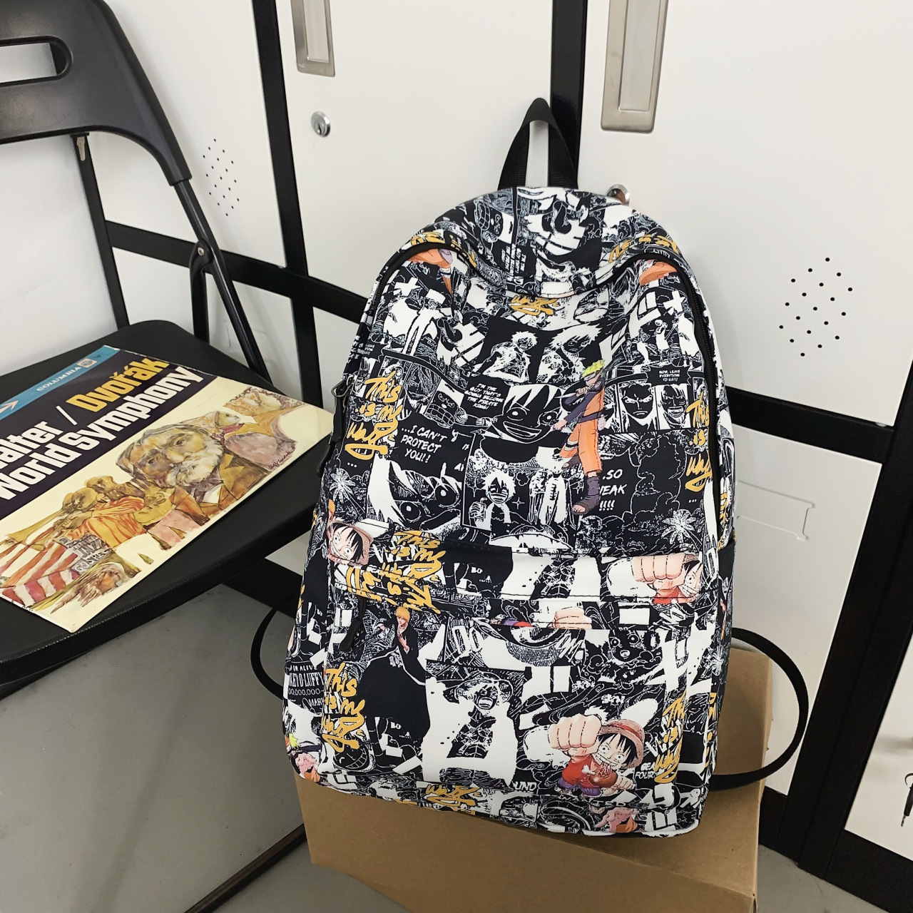 2024 New Designer Backpack for Girls, Personalized Graffiti Forest, Minimalist Campus, New Forest Style, Large Capacity Leisure Backpack