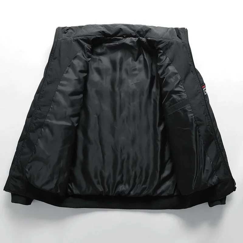 Mens winter new standing collar cotton dress casual short trend thick warm baseball cool jacket Y240925