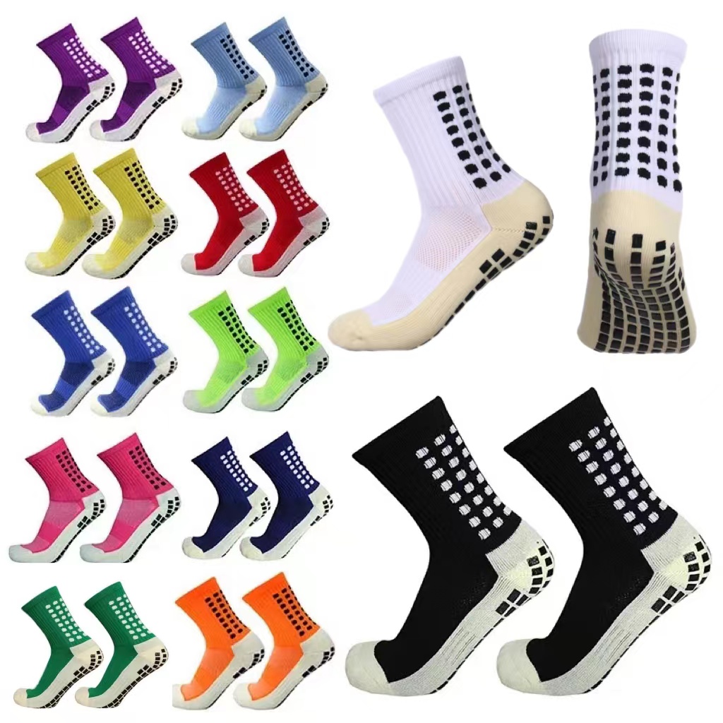 Silicone Sports Grip Socks Soccer Socks Anti Slip Football Sock for Footballer Athletic Mens Women Adult