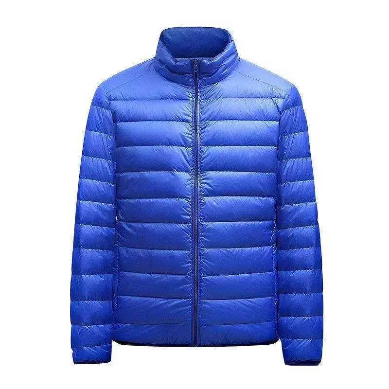 2023 Autumn/Winter New Mens Solid Classic Casual Cotton Coat Solid Warm Stand up Collar Cotton Coat Y240925