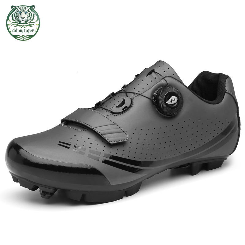ddmytiger Lock on road outdoor off-road mountain shoes, plus size cycling equipment, bicycle shoes A ddmythur