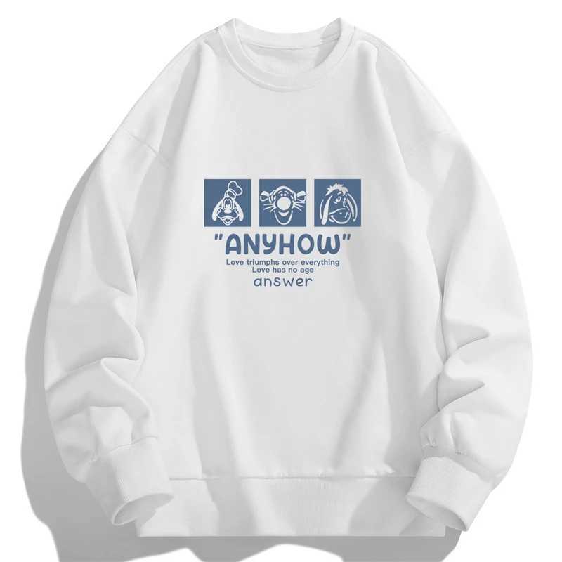 New Sweatshirt Men Autumn Spring Long Sleeved T-shirts Man Print Hoodies Round Neck Pullover Fashion Hip Hop Top Mens ClothingX240925