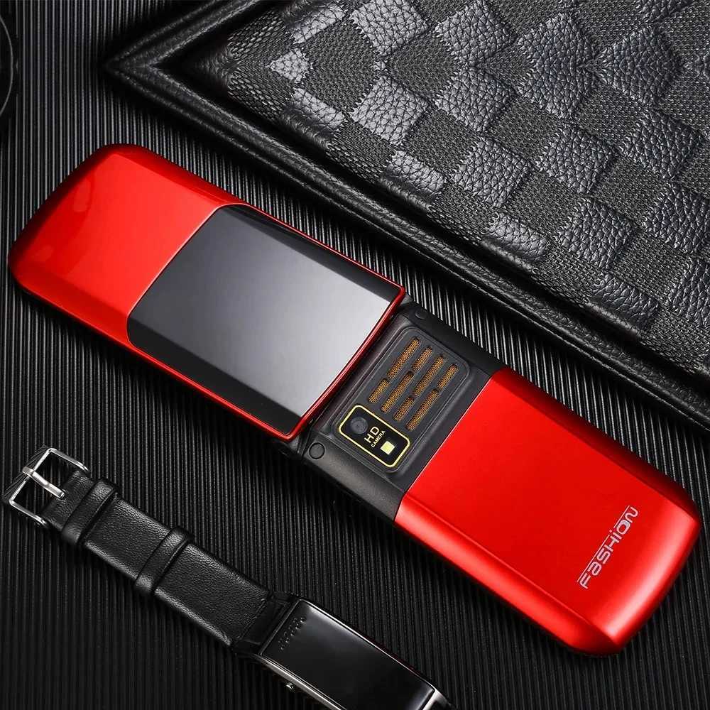 Cell Phones New Yeemi NK2720 Flip Mobile Dual Sim Metal Keyboard Cellular Phone H240925