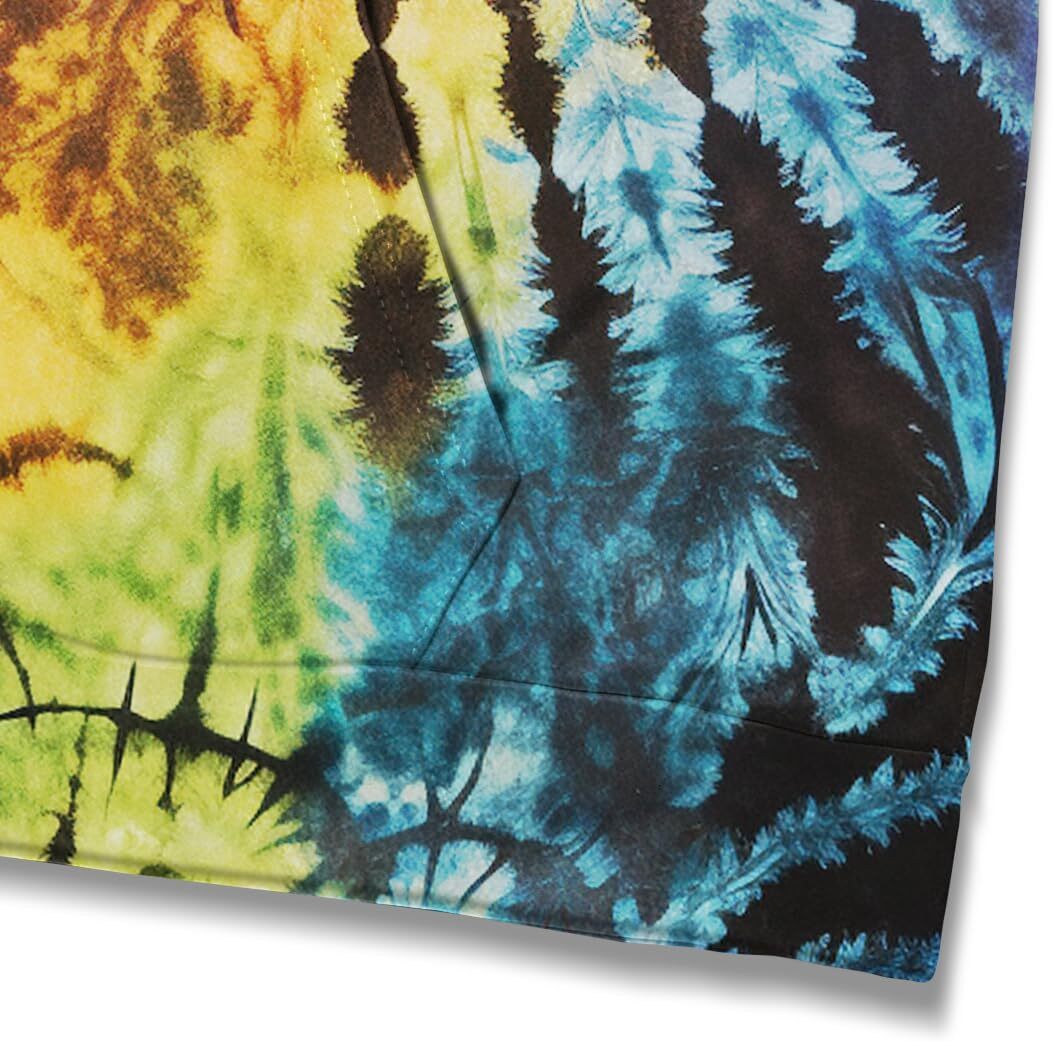 Hoodie for Mens Womens Tie Dye Hoodie For Men Women Spiral Streak 3D Print Hoodies Novelty Casual Pullover Graphic Hoodies sweatshirt Pullover Long Sl