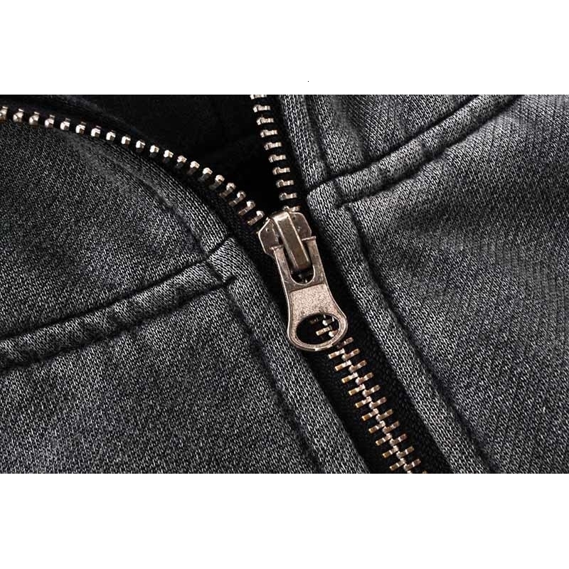 Vintage Hi Street Solid Color Sweatshirt Men Harakuju Streetwear Loose Pullover Hoodies Patchwork 240924