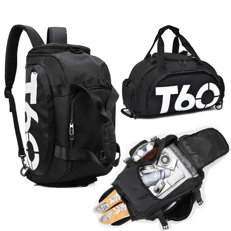 T60 Waterproof Gym Sports Bag Mens Molle Fitness Training Backpack Multi functional Travel/Luggage Bolsa Shoulder Bag W240925