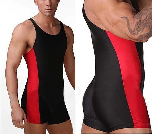 Wrestling Singlets Power Lift Weightlifting PowerLifting Suit One Piece Bodysuit Iron Swimwear Gym Sport Fitness Skinsuit 240903