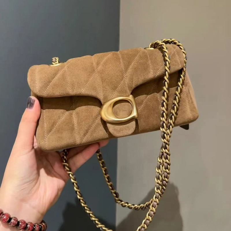 designer women shoulder bags chain tabby quilted 26 suede letter messenger crossbody Bag lady square bacchus purse handbags brown underarm pochette casual sac luxe