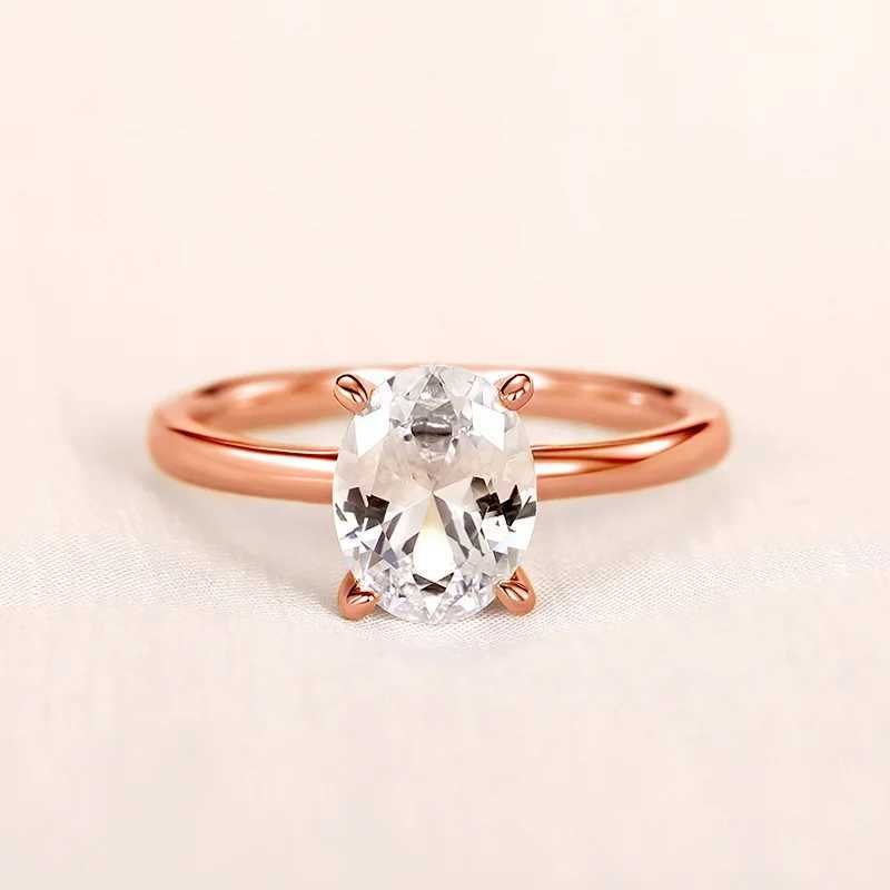 Huitan oval cut cubic zirconia ring suitable for women simple classic design wedding engagement commitment accessory eternal jewelry W240925
