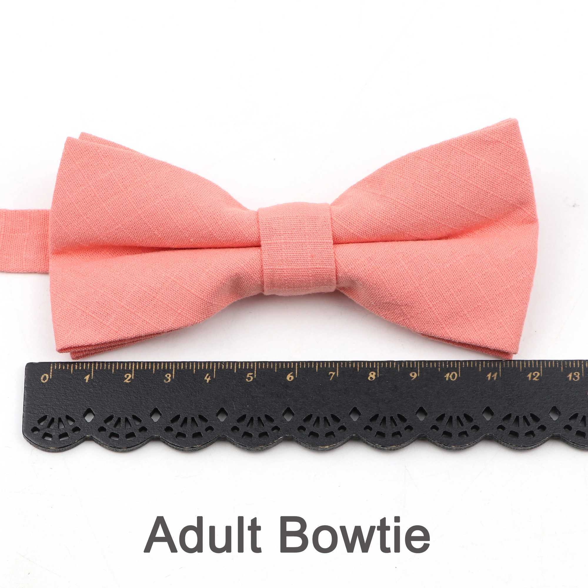 New green orange colored bow suitable for parents and children cute design adjustable 100% cotton mens childrens bow gift accessories Y240925