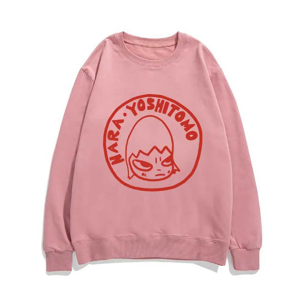 Yoshitomo Nara Dream Art Style Sweatshirt Round Neck Comfortable Loose Pullover Men Women Harajuku EU Size Sweatshirts ClothesX240925
