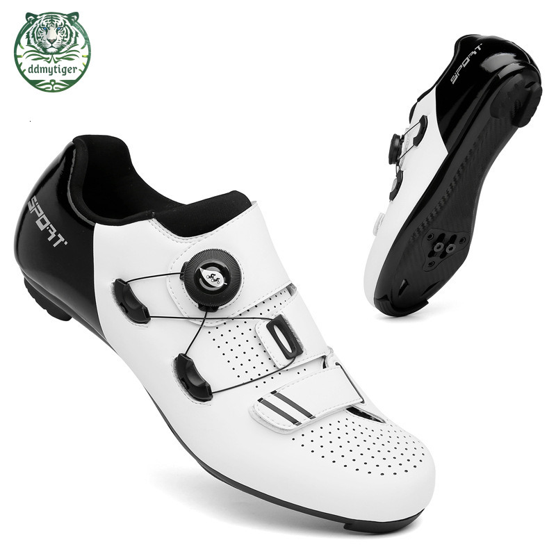 ddmytiger Highway mountain men's and women's locked bicycles without lock hard soled dynamic cycling shoes, gym black color A ddmythur