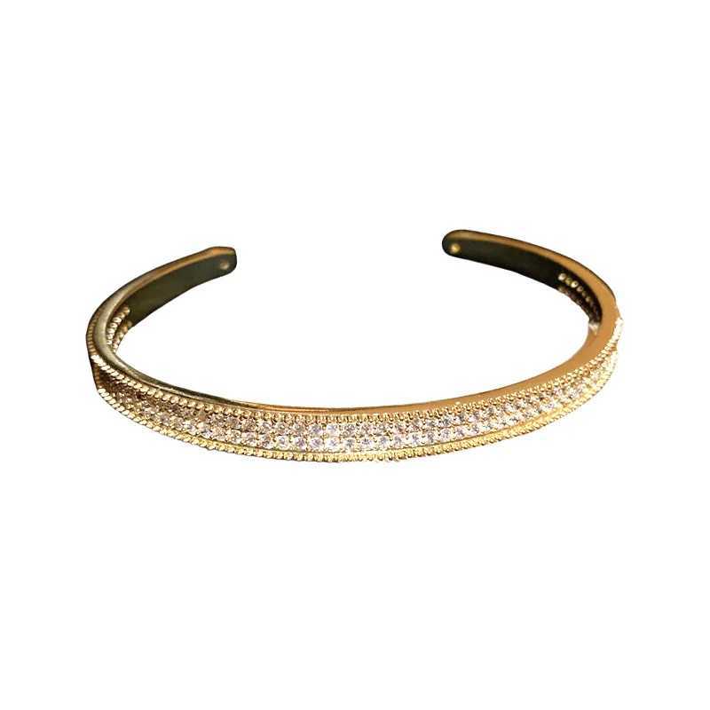 New Korea Exquisite Simple Geometric Opening Bracelet Fashion Temperament Joker Bracelet Elegant Ladies Banquet JewelryX240925