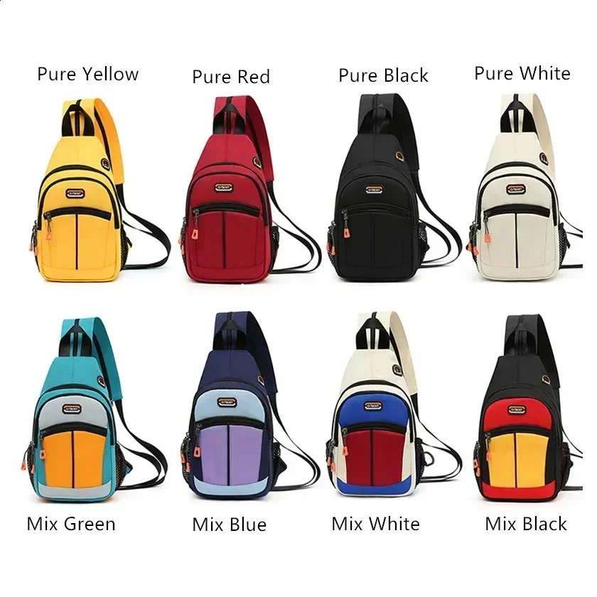 Women Mini Backpack Small Chest Bag Oxford Cloth Waterproof Fashion Messenger Female Sports Travel Bagpack Crossbody y240925