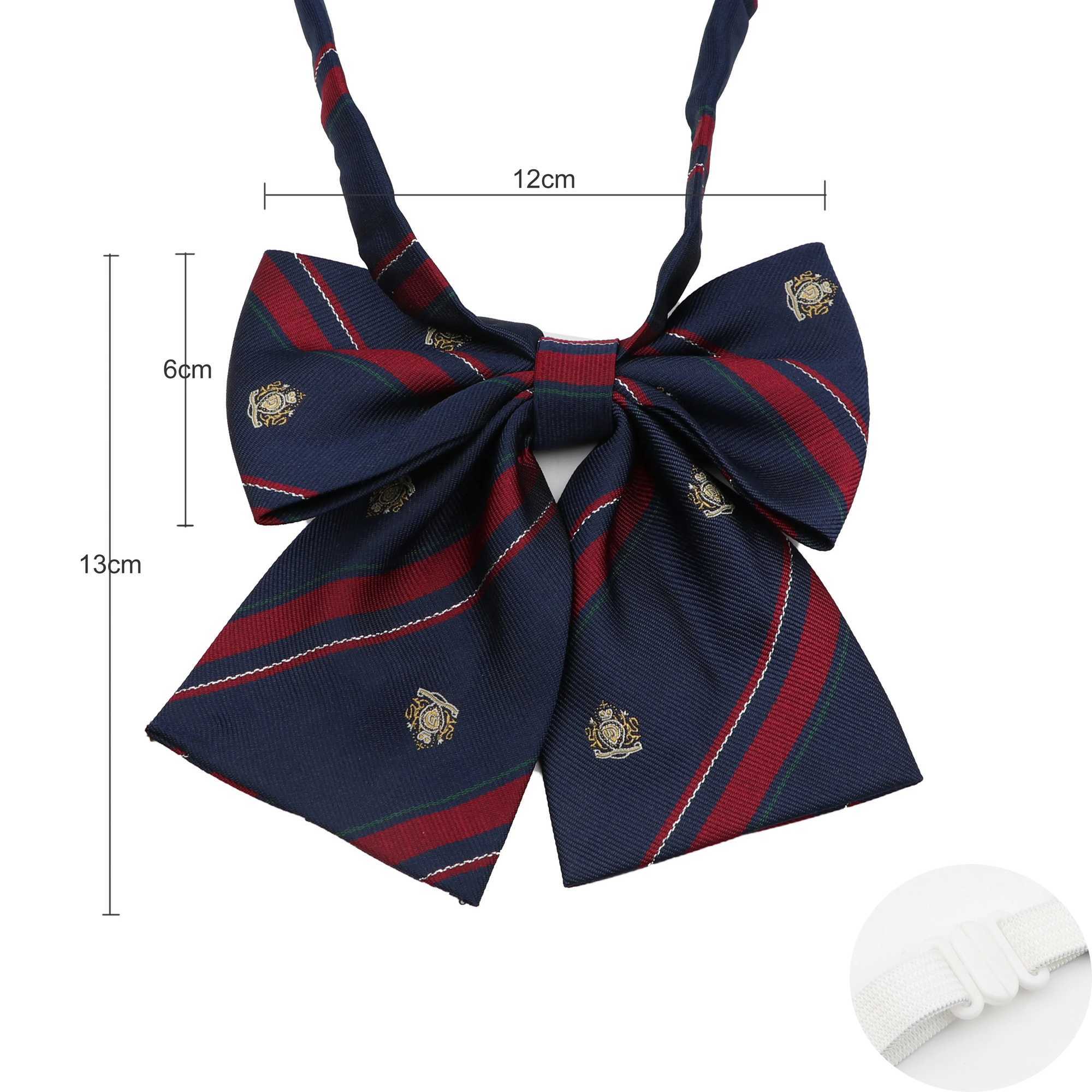 Newly arrived girls/boys summer school formal uniform tie set colorful striped checkered British tie Y240925