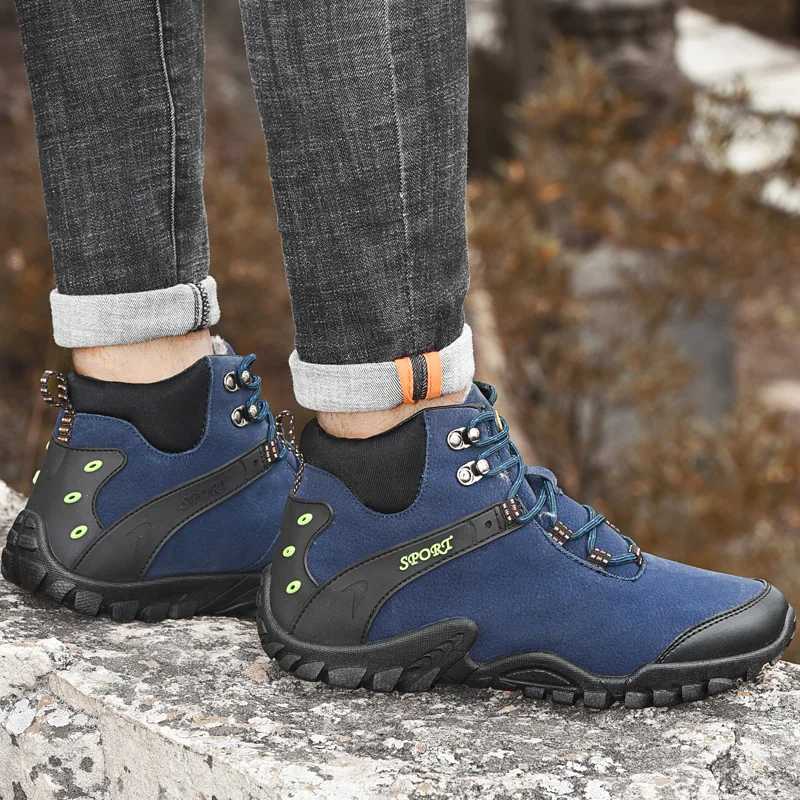 Hiking Shoes Outdoor Mens Professional Hiking Boots Camping Boots Winter Keep Warm Hiking Shoes Men Mountain Climbing Trekking Boots M240924