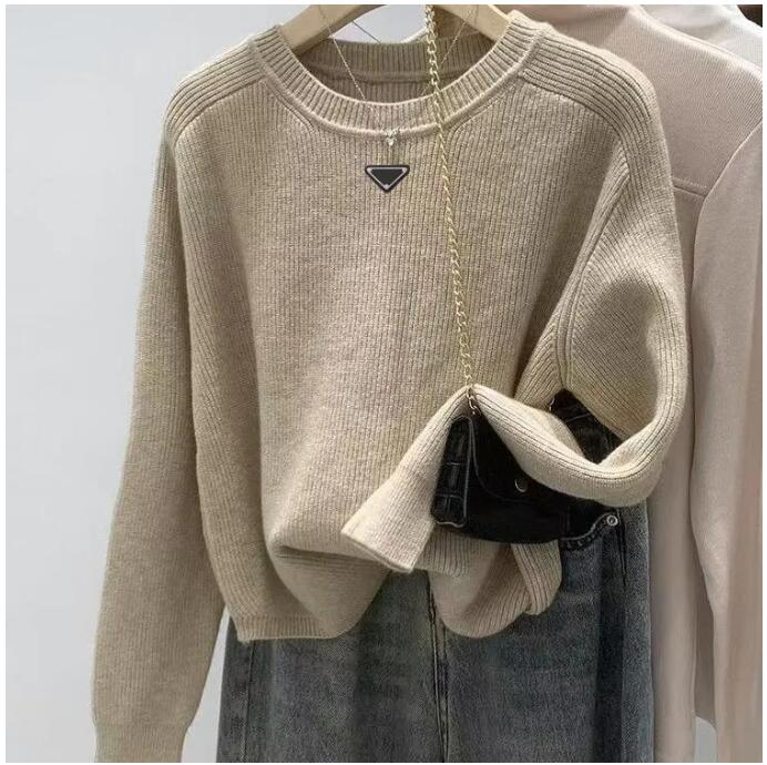 Womens Sweaters Designer Womens Sweaters Womens Warm Sweater Clothes Long Sleeve Woman Knits Shirts Colorful Round Printed Stylist Necks Top Winter Womens Clothin