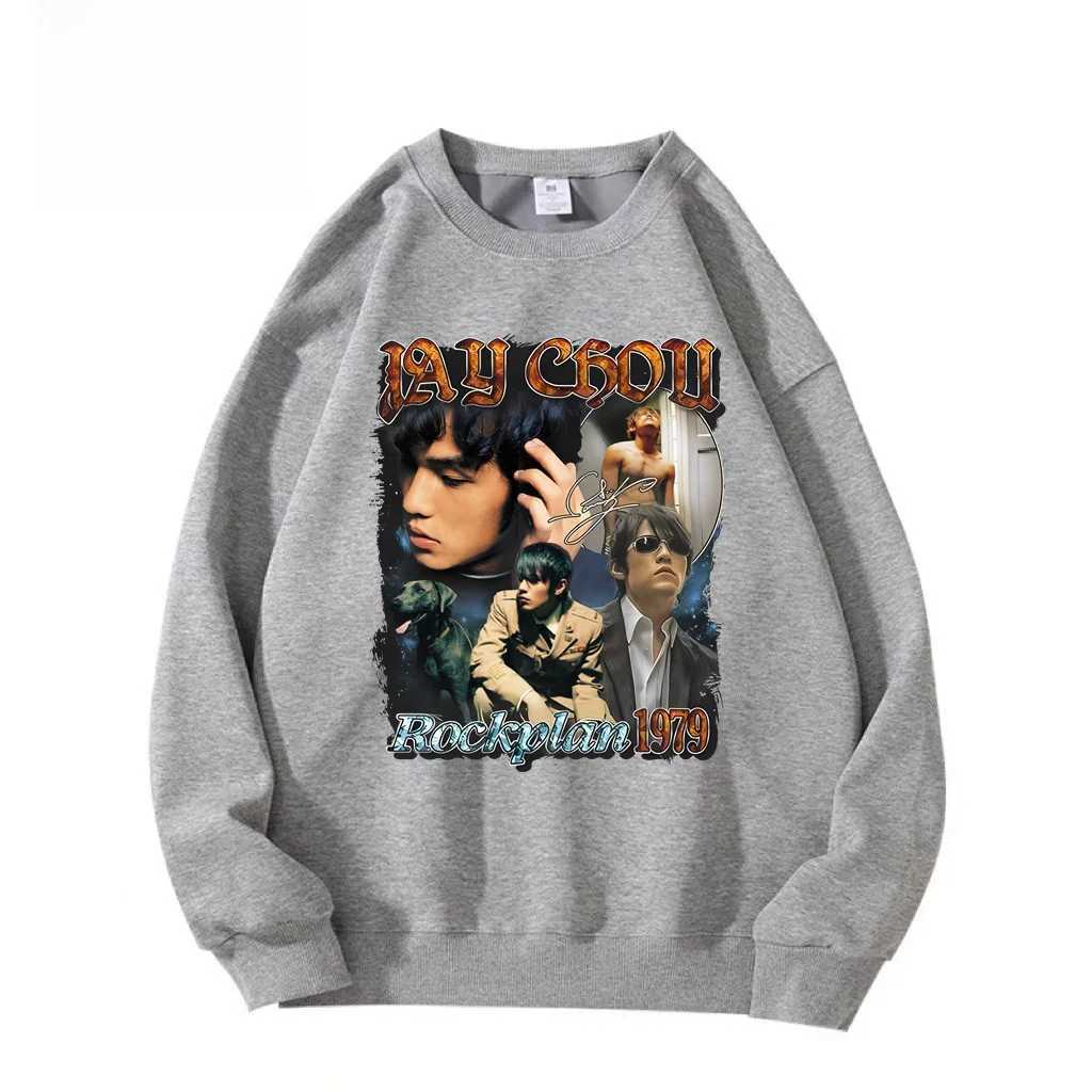 Printed round neck sweatshirt mens autumn and winter new item retro street ins trendy brand personalized letter printed sweaterX240925