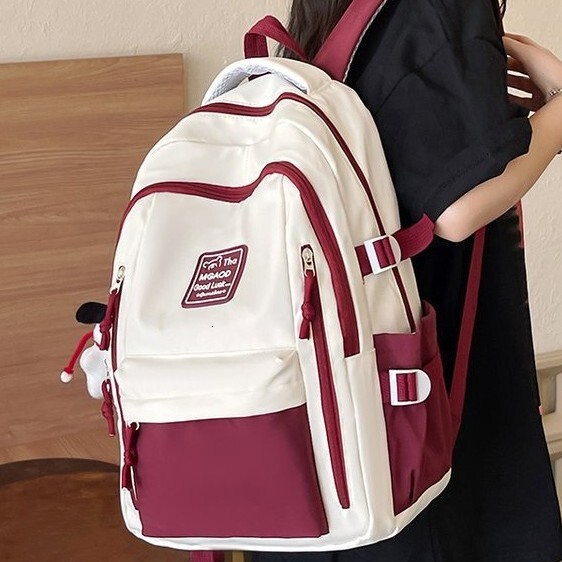 2024 New Designer Backpack High Backpack for Girls to Reduce Burden, Large Capacity, Spine Protection, Durable Backpack