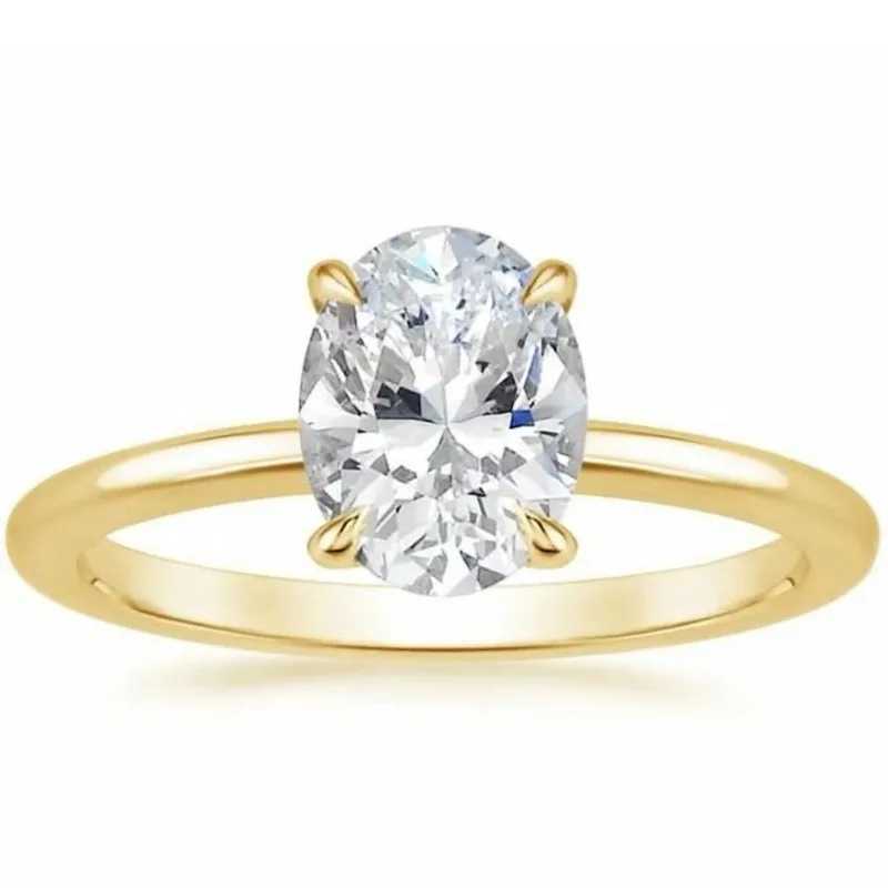 Wedding Luxury Oval Zircon Series Womens Ring Fashion High end Versatile Design for Women Engagement Middle Finger Ring W240925