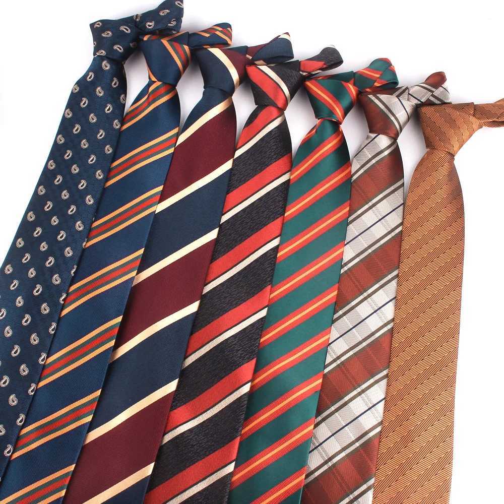 Classic striped tie casual tight tie party for boys and girls point collar wedding gift tie mens Gro tie Y240925