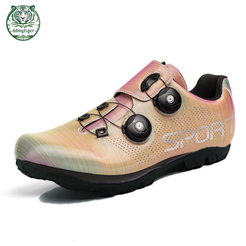 ddmytiger New mountain men's and women's road bike lock shoes, breathable cycling shoes A ddmythur