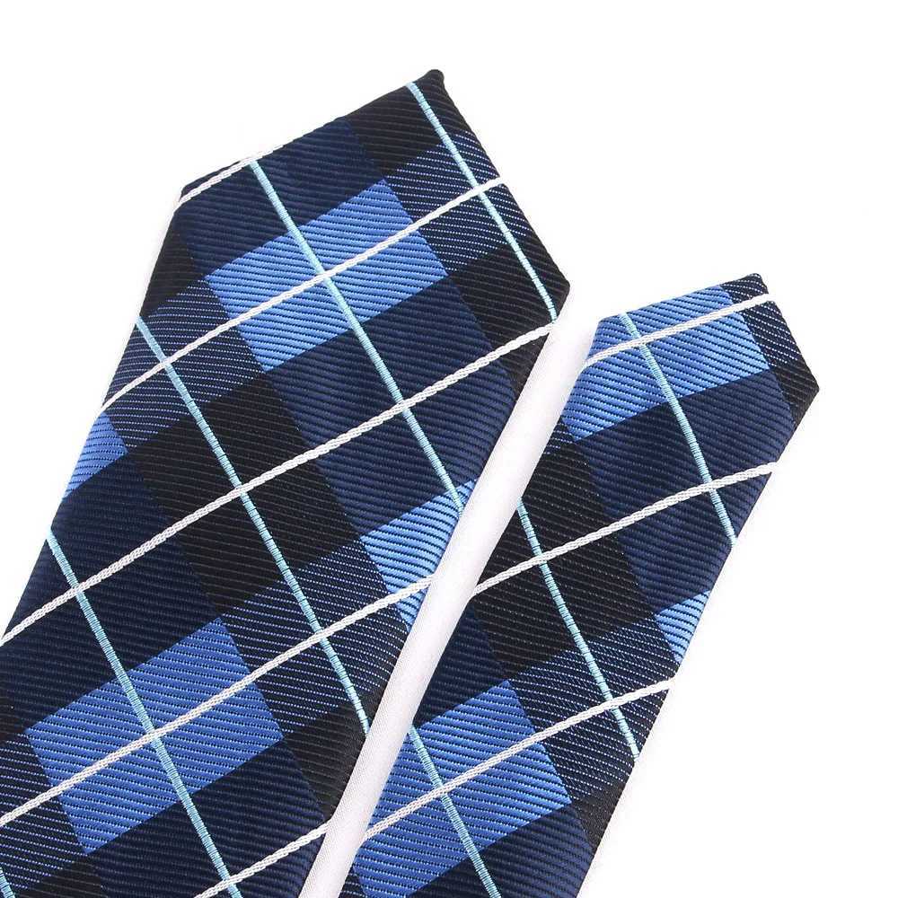 New Jacquard Plain Tie Mens Ball Striped Tie Wedding Business Advertising Set Slim Tie Mens Collar Y240925