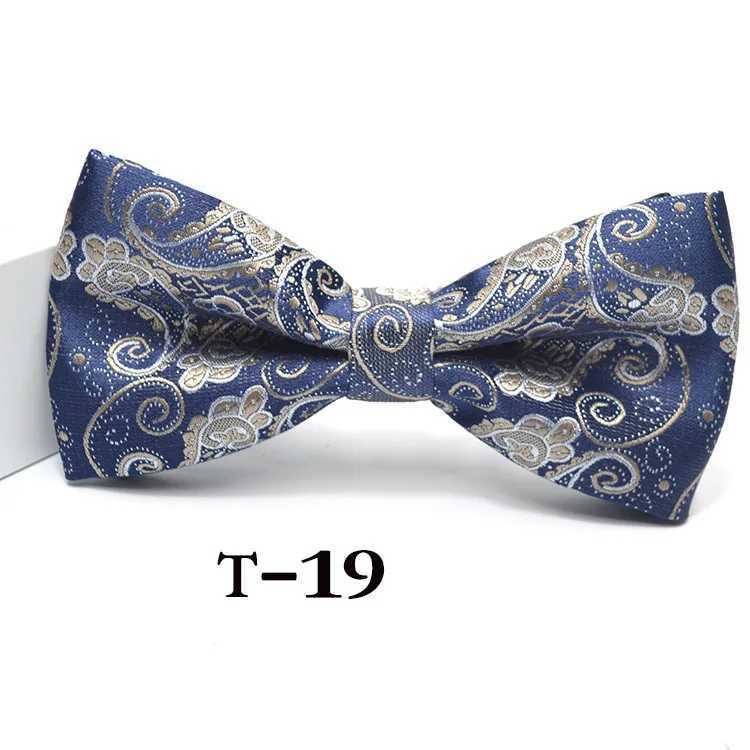 Bow mens formal striped collar mens fashion business wedding bow M dress krawatte legame gift 60 Y240925