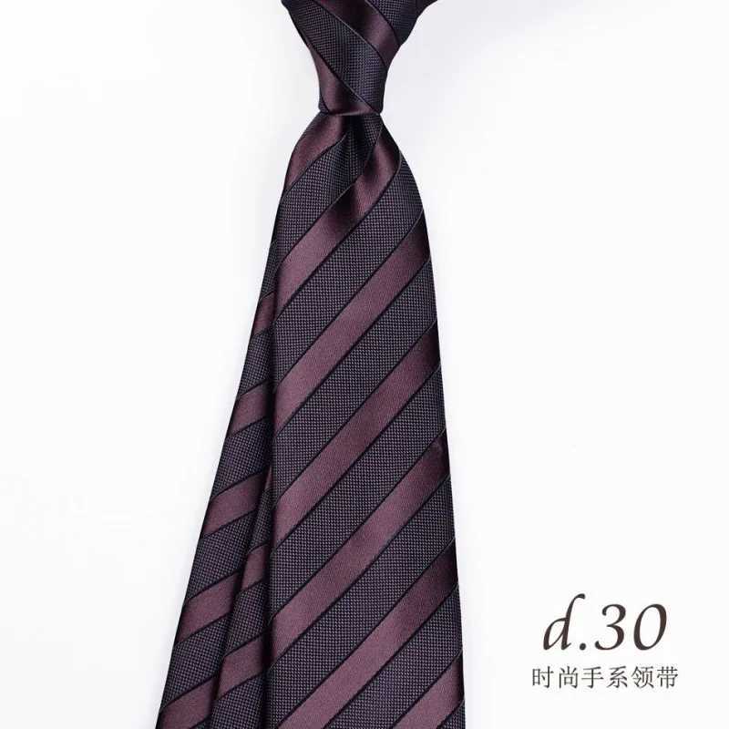 Mens Tie Knot Formal Set Professional Color Fashion Korean Edition Business Stripe Wedding Gro Gift Box Y240925