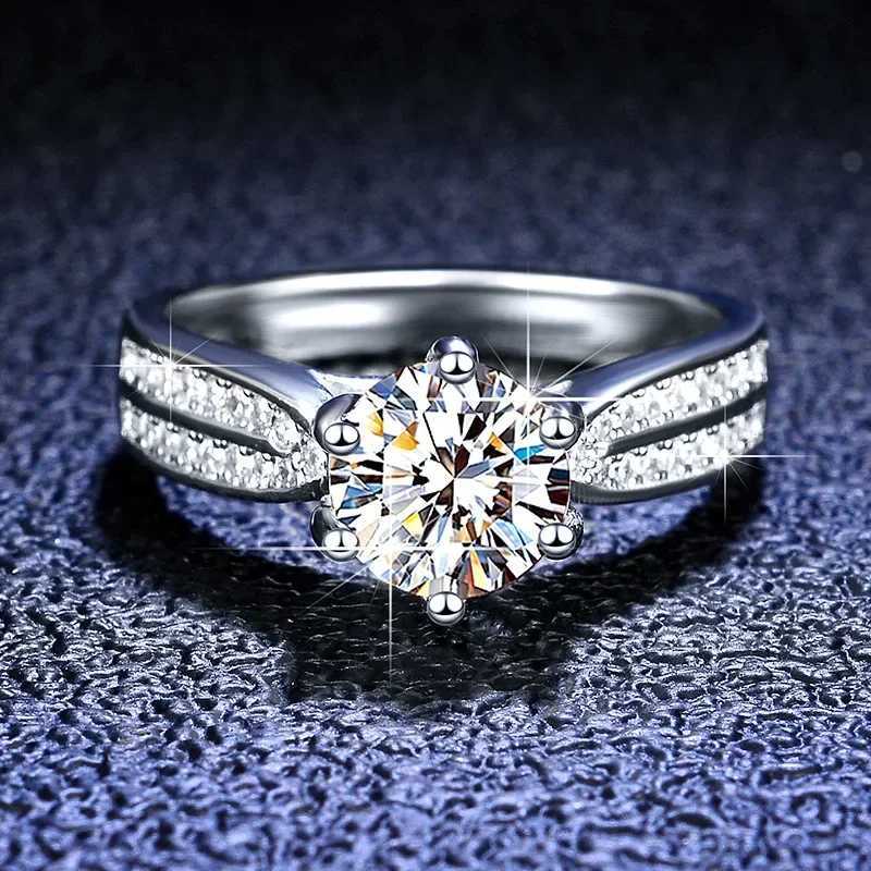 Original PT950 Platinum Ring Sparkling D-Color 3-Carat Solitaire Moissanite Laboratory Diamond Ring Wedding Ring W240925