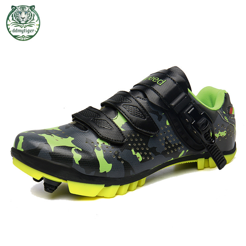 ddmytiger Professional men's dual-use road lock professional women's mountain bike competition cycling shoes, hard sole A ddmythur