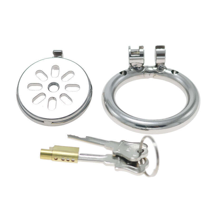 Colorful stainless steel chastity lock, penis cage, CB, worn outside, pseudo virgin chastity tool, sexual tool, adult toy for use