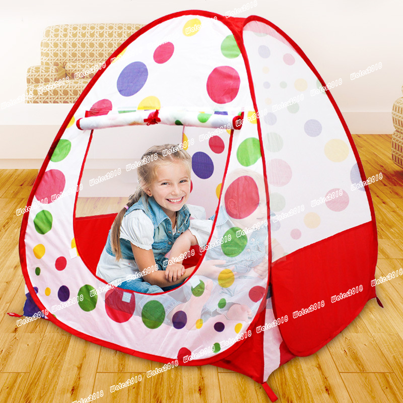 Children Kids Play Tents Outdoor Garden Folding Portable Toys Tent Indoor Outdoor Pop Up Multicolor Independent House 90*90*90CM